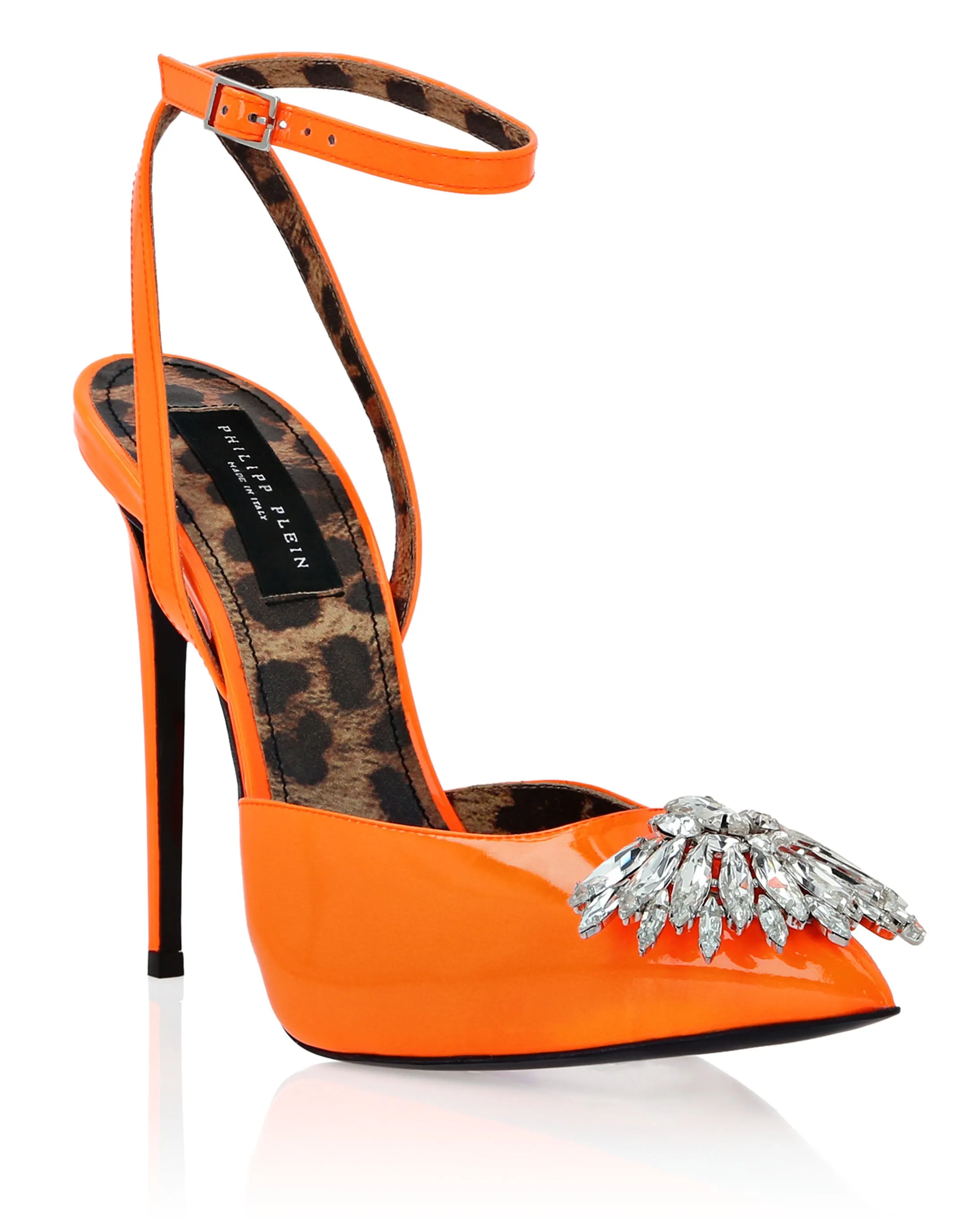 Patent Leather Decollete Hi- Heels Brooches