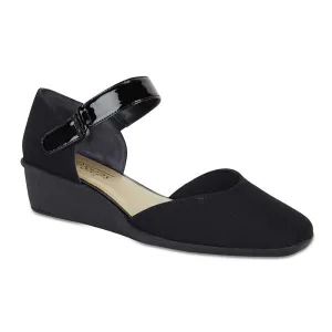 Patriot Heel in Black Fabric