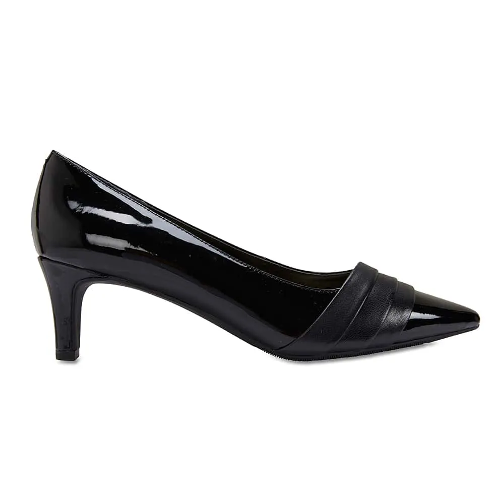 Paula Heel in Black Patent