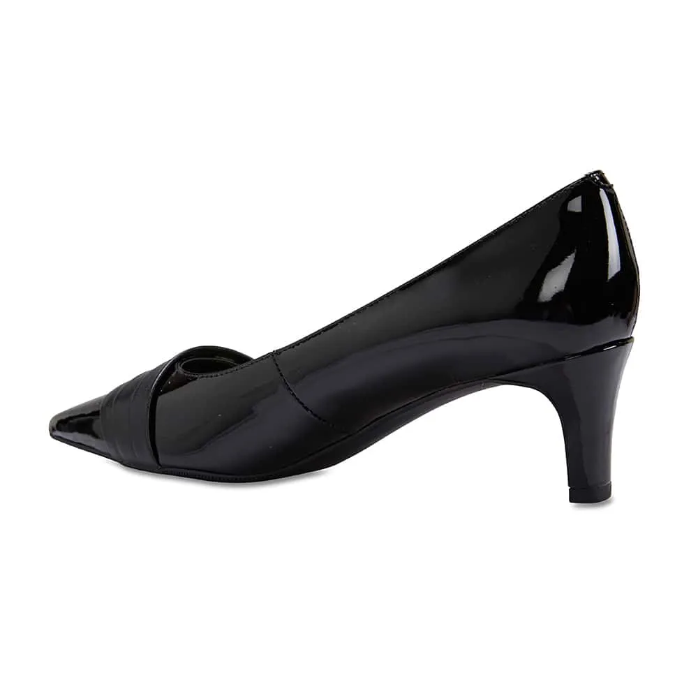Paula Heel in Black Patent