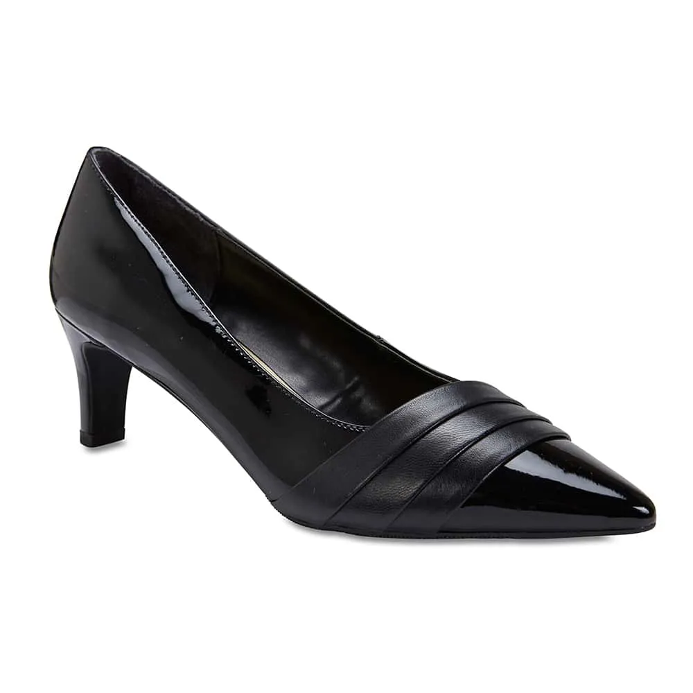 Paula Heel in Black Patent