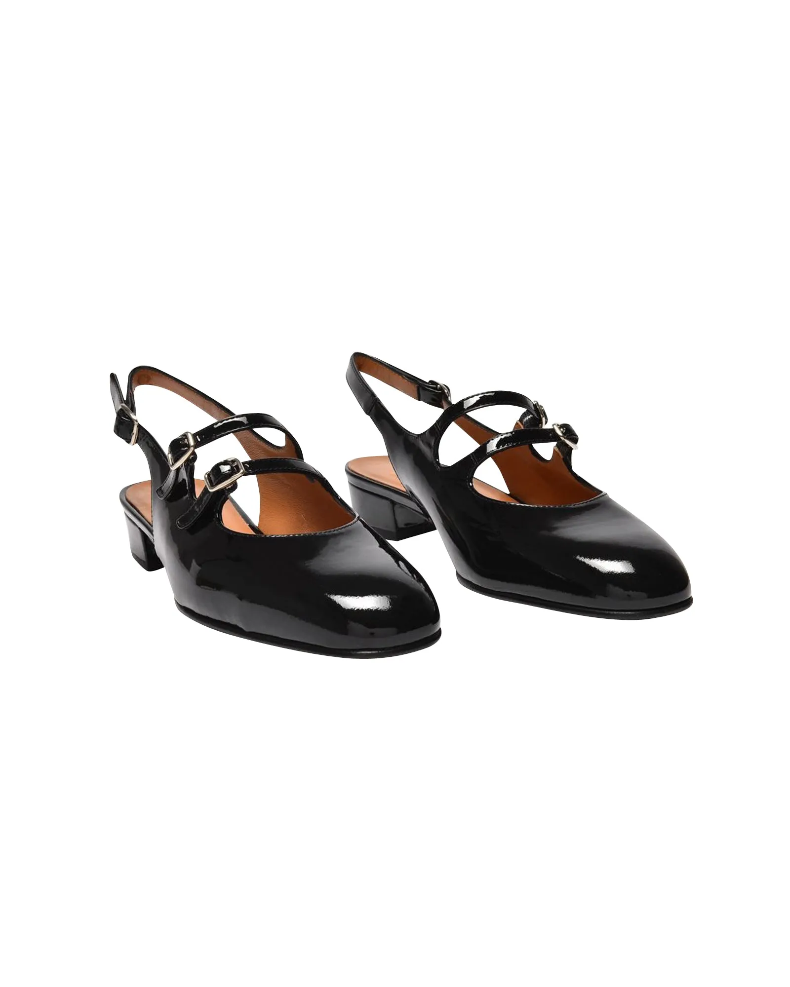 Peach-1324 Pumps - Carel - Black - Patent Leather