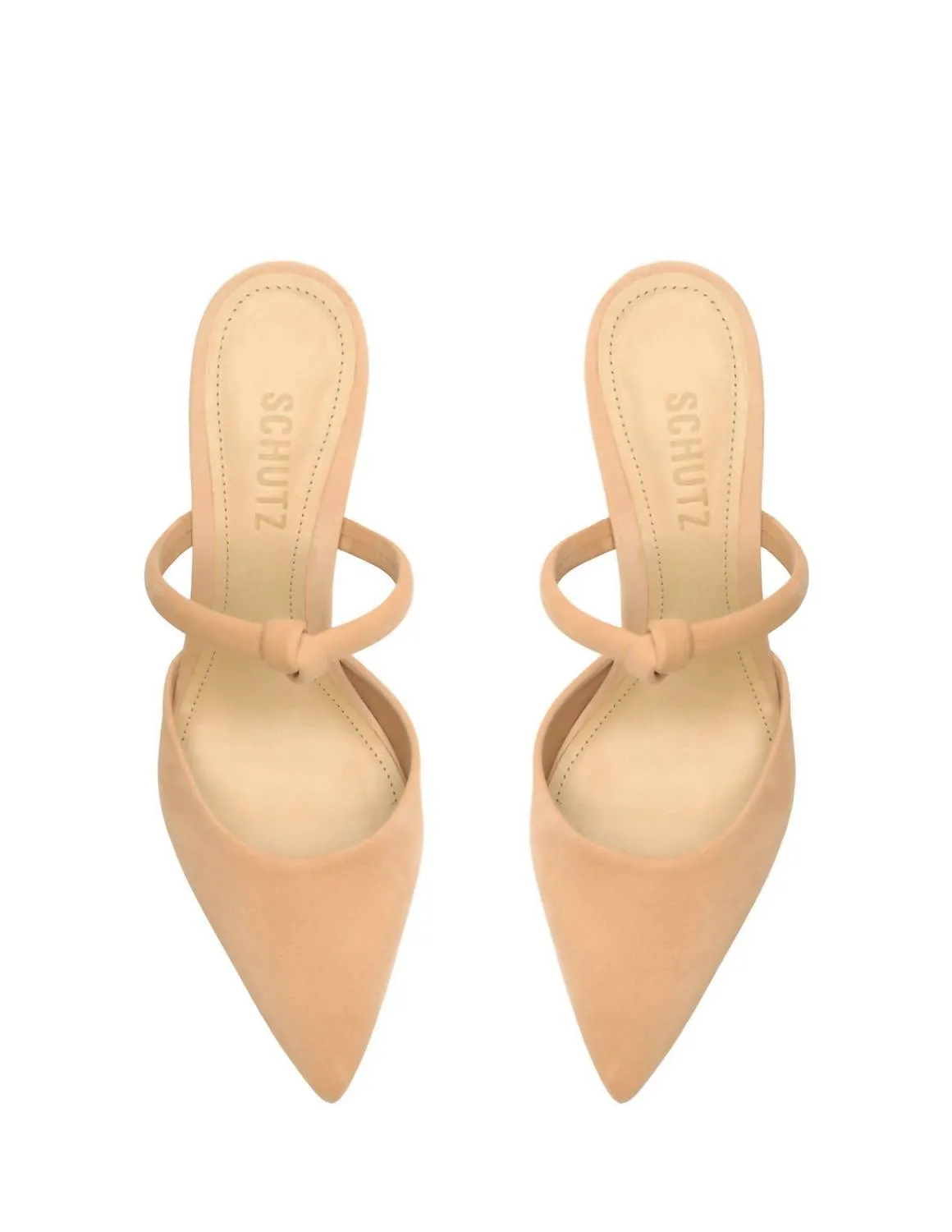 Pearl Casual Nubuck Pump In Beige