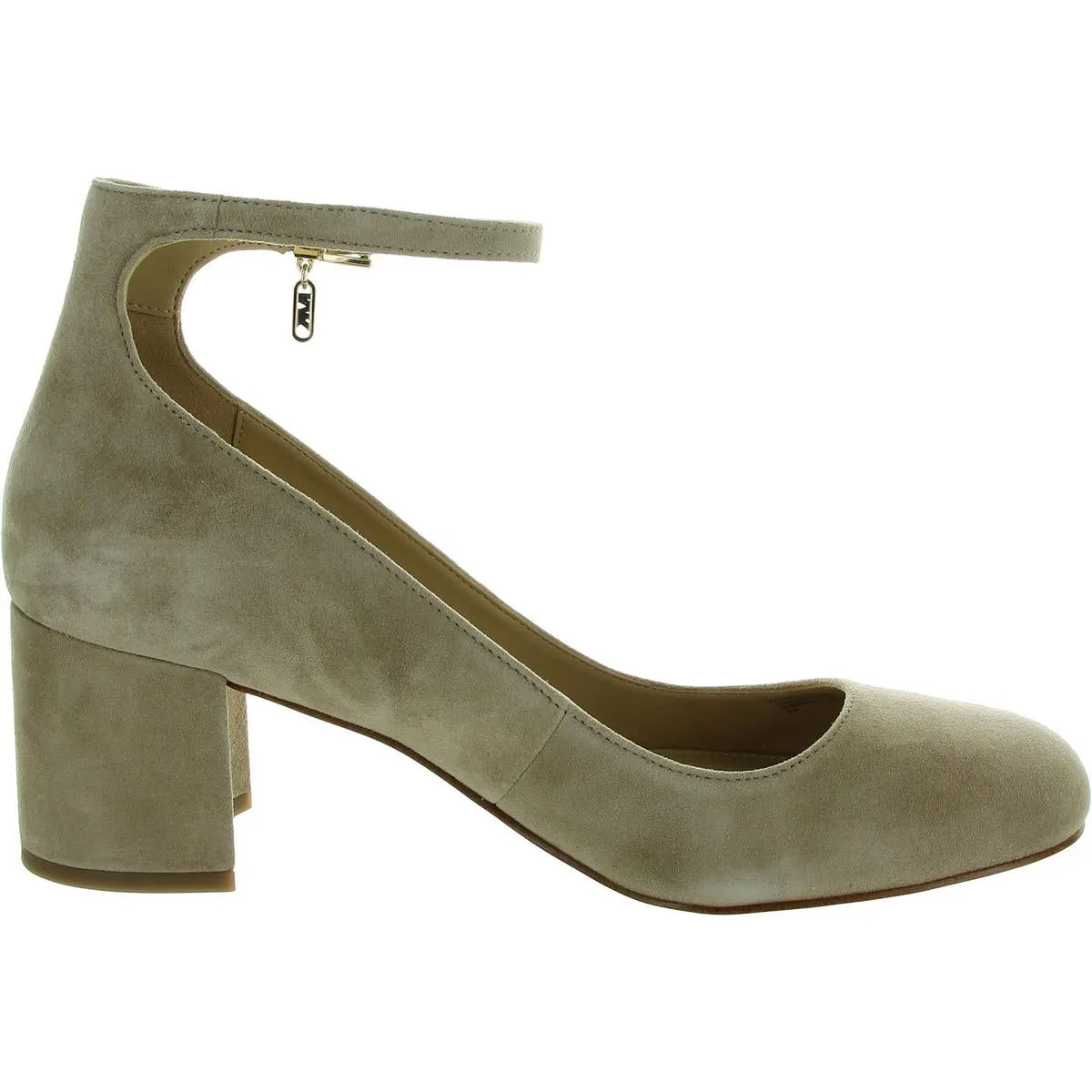 Perla Womens Buckle Suede Ankle Strap