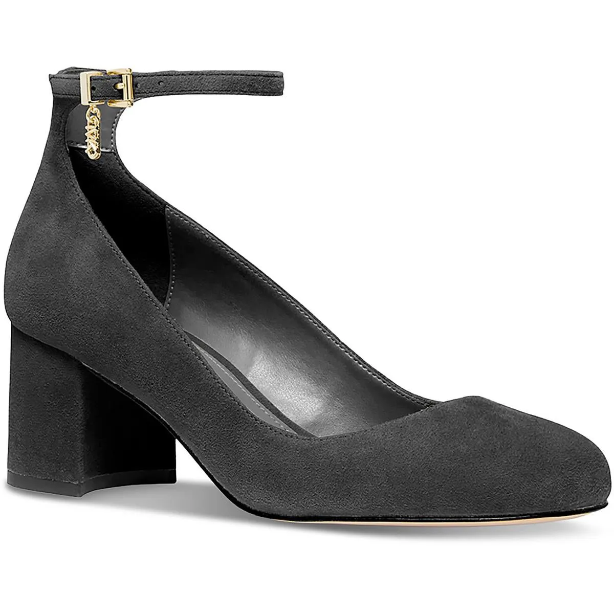 Perla Womens Buckle Suede Ankle Strap