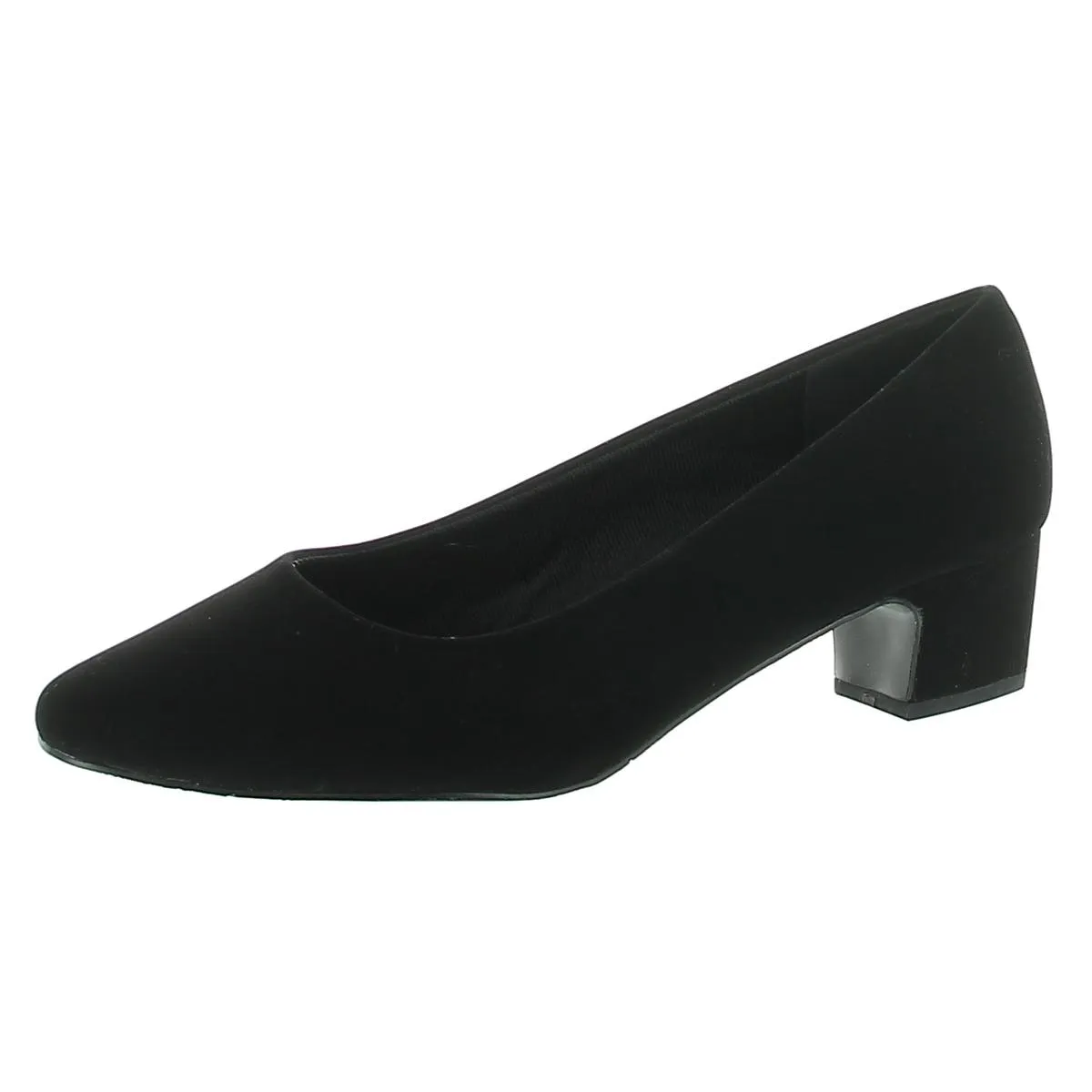 Prim Womens Faux Suede Slip On Kitten Heels