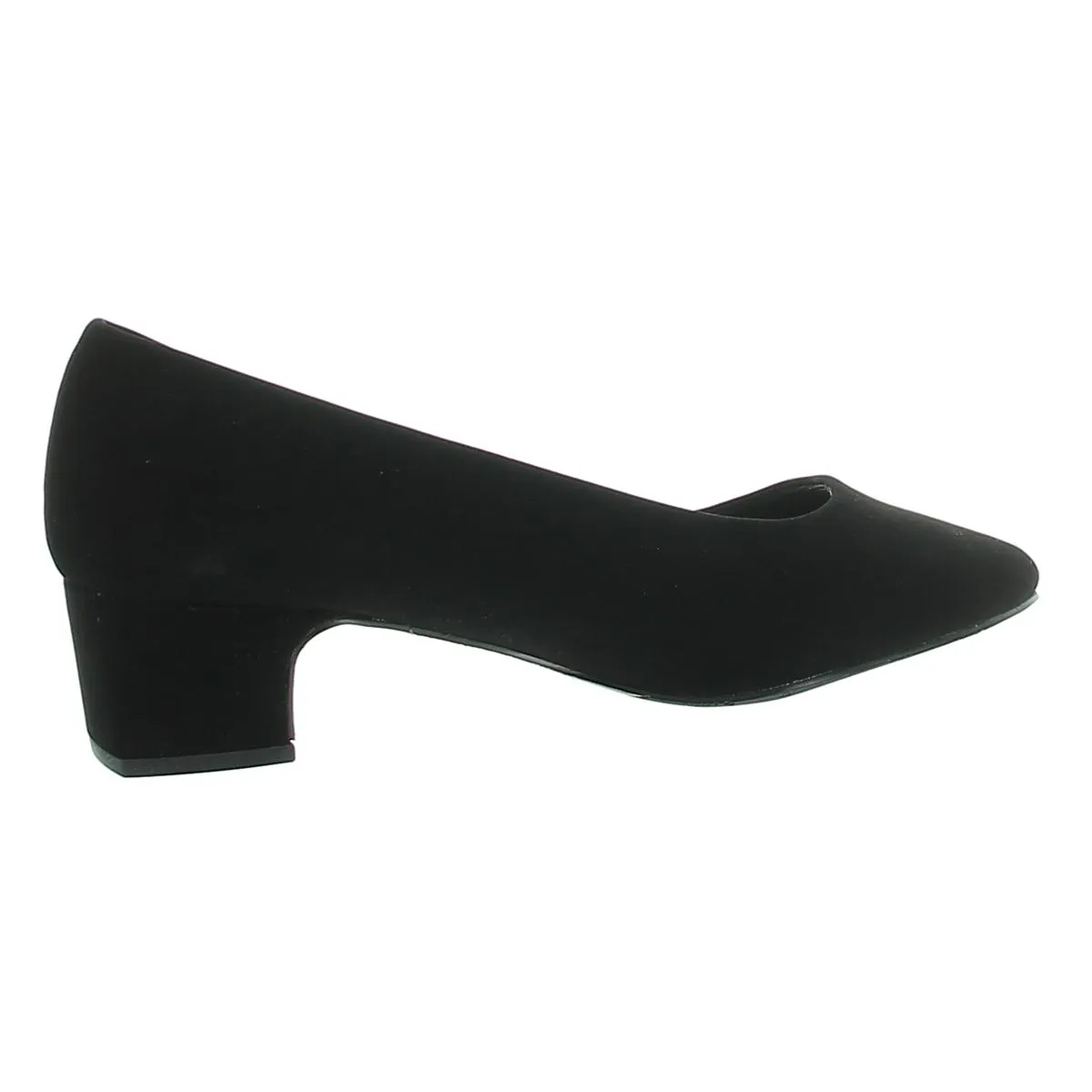 Prim Womens Faux Suede Slip On Kitten Heels