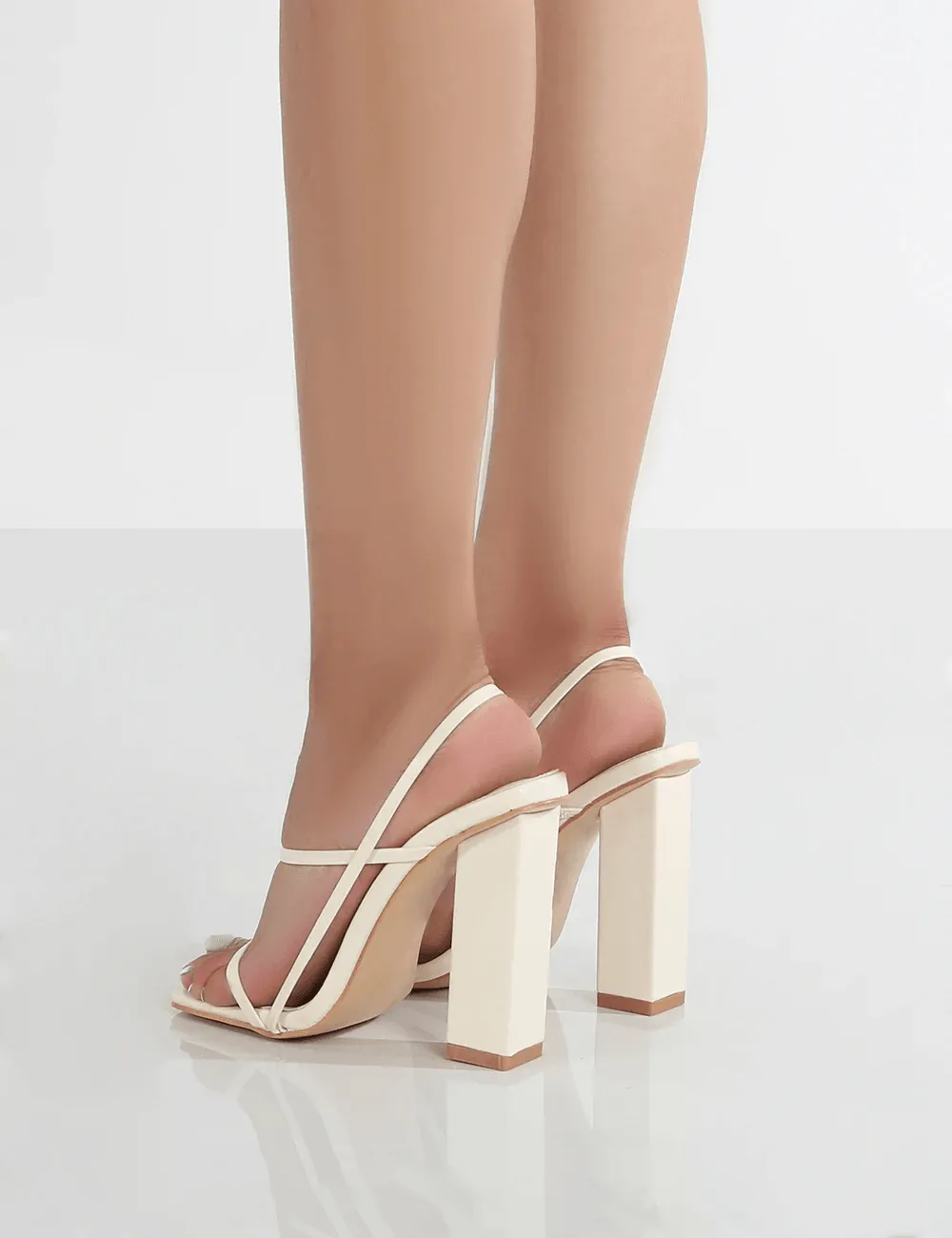 PUBLIC DESIRE - HALLEY OFF WHITE HEELS