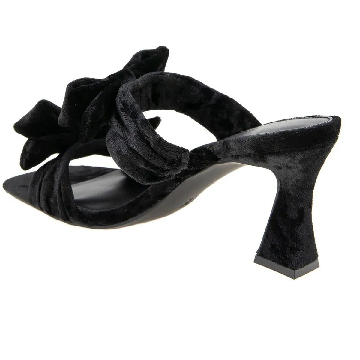 Ramira Womens Bow Velvet Slide