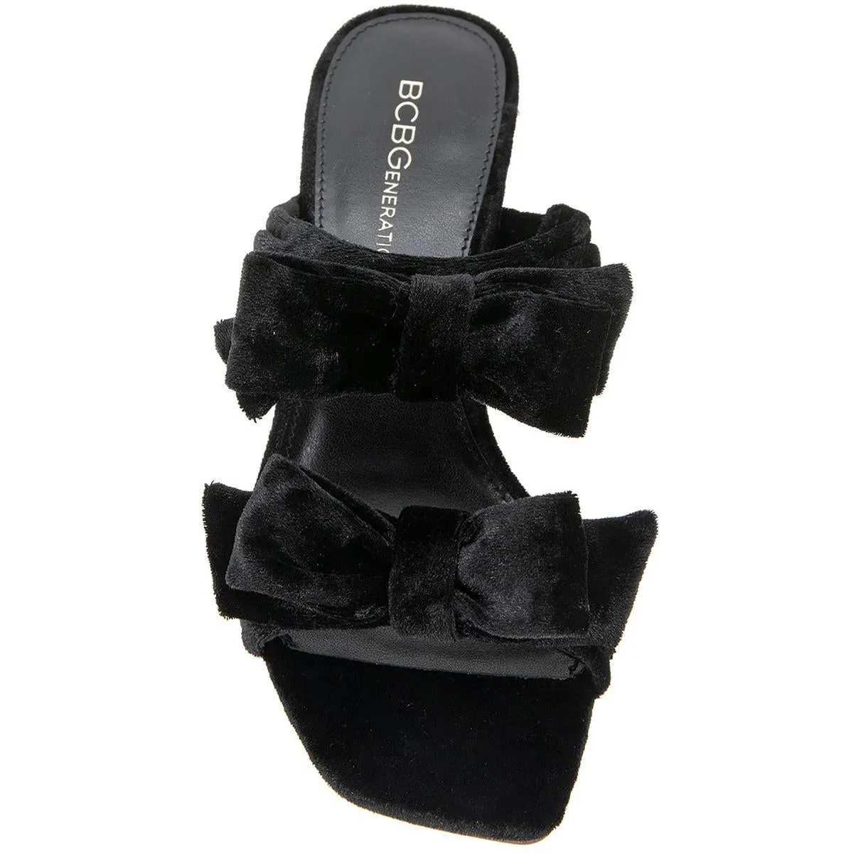 Ramira Womens Bow Velvet Slide