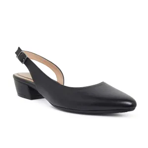Ramsey Heel in Black Leather