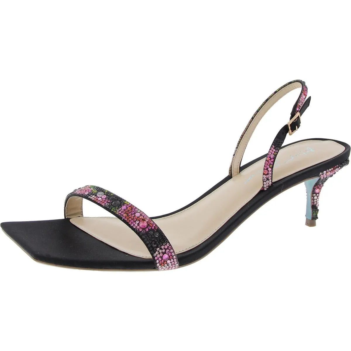 Rebel Womens Satin Dressy Slingback Heels