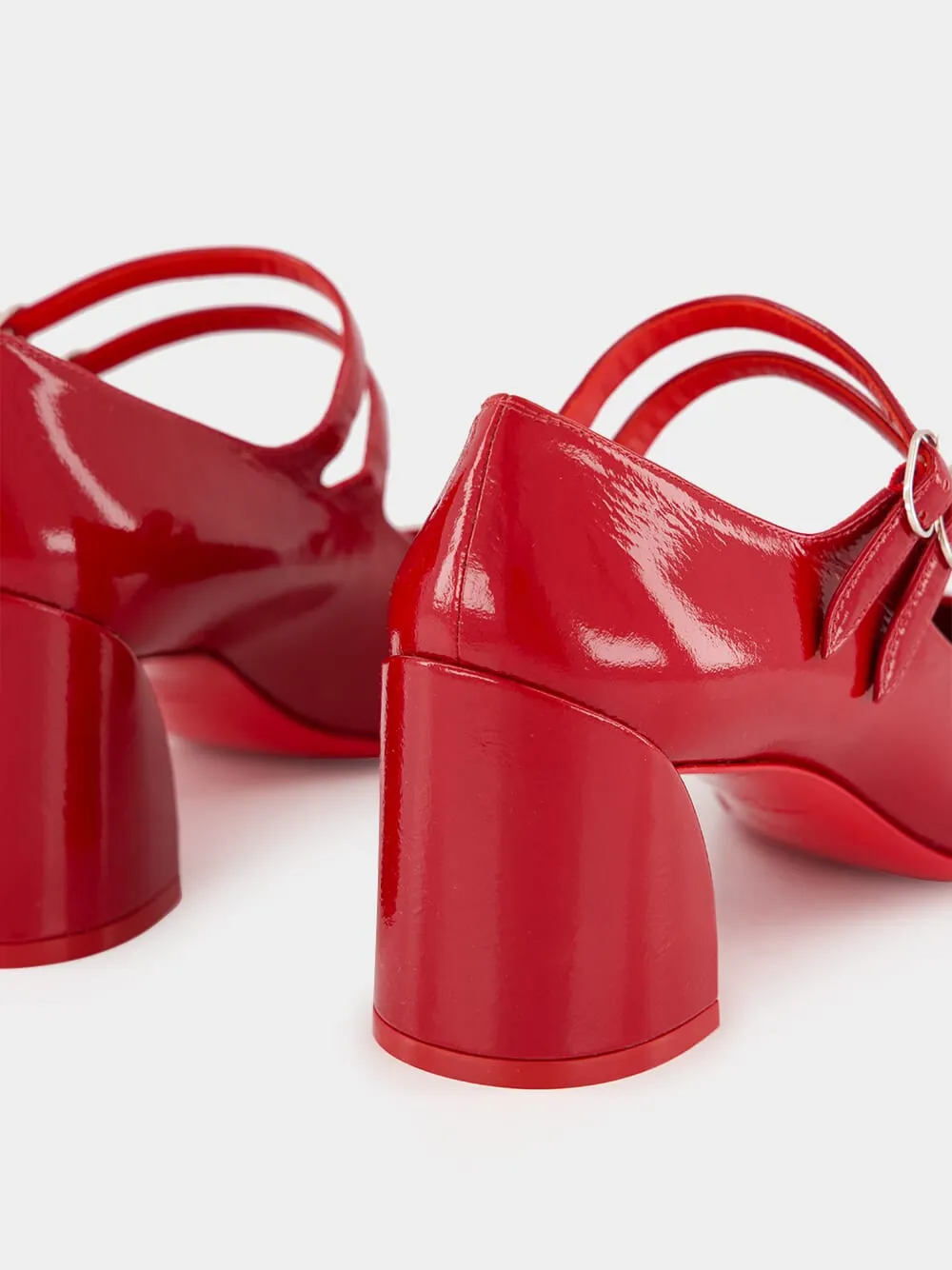 Red Miss Jane Pumps