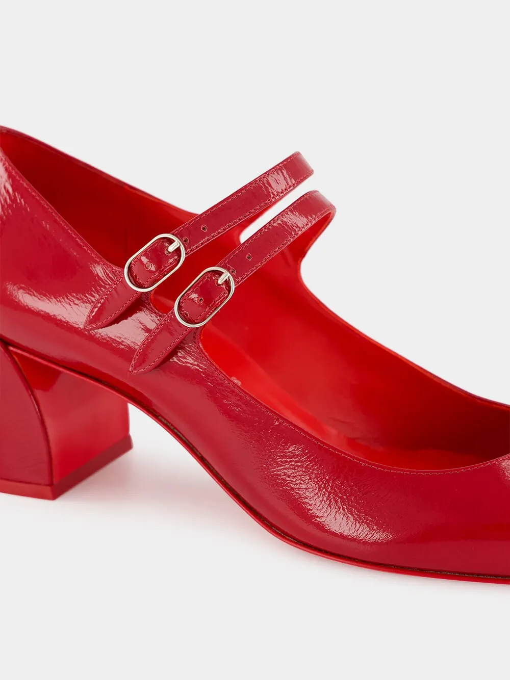 Red Miss Jane Pumps