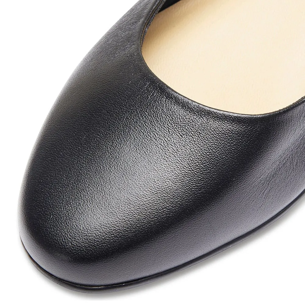 Regal Heel in Black Leather