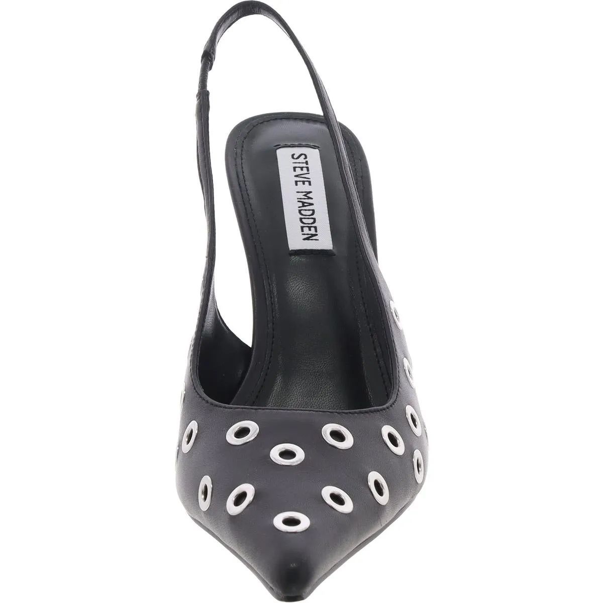 Reyes Womens Patent Leather Pointed Toe Slingback Heels