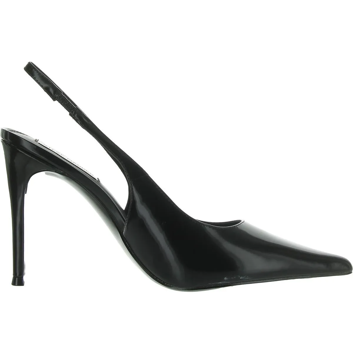 Reyes Womens Patent Leather Pointed Toe Slingback Heels