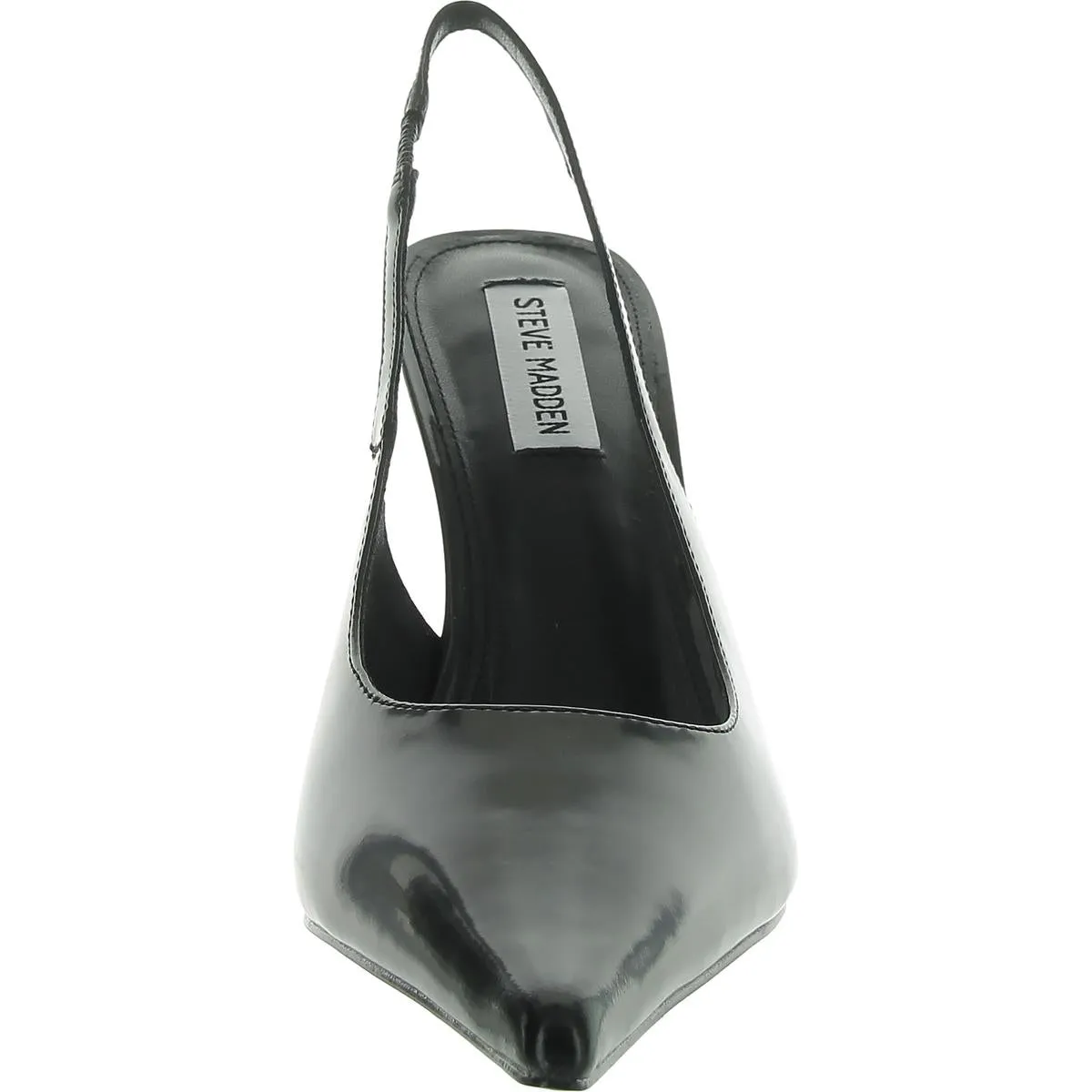 Reyes Womens Patent Leather Pointed Toe Slingback Heels