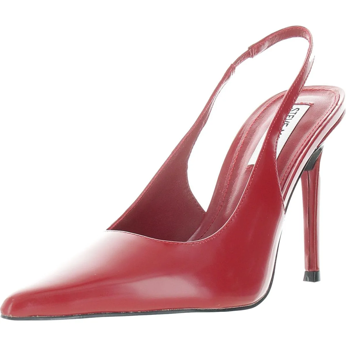 Reyes Womens Patent Leather Pointed Toe Slingback Heels
