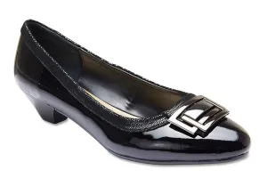 Rhianna Heel in Black Patent