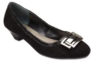 Rhianna Heel in Black Suede