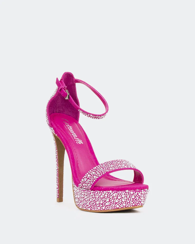 Rinna, Fucshia Suede/Sude Fucshia