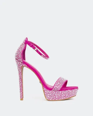 Rinna, Fucshia Suede/Sude Fucshia