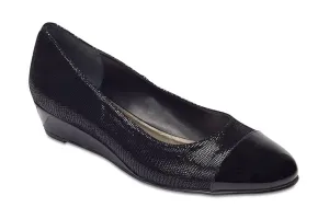 Ritz Heel in Black Leather