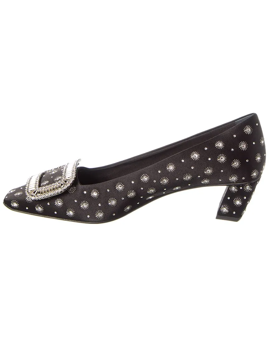 Roger Vivier Mini Strass Satin Pump