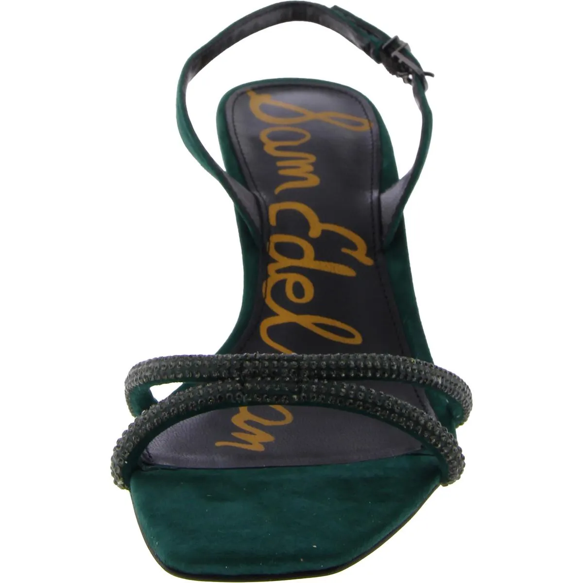 Ronan Womens Suede Embellished Evening Sandals