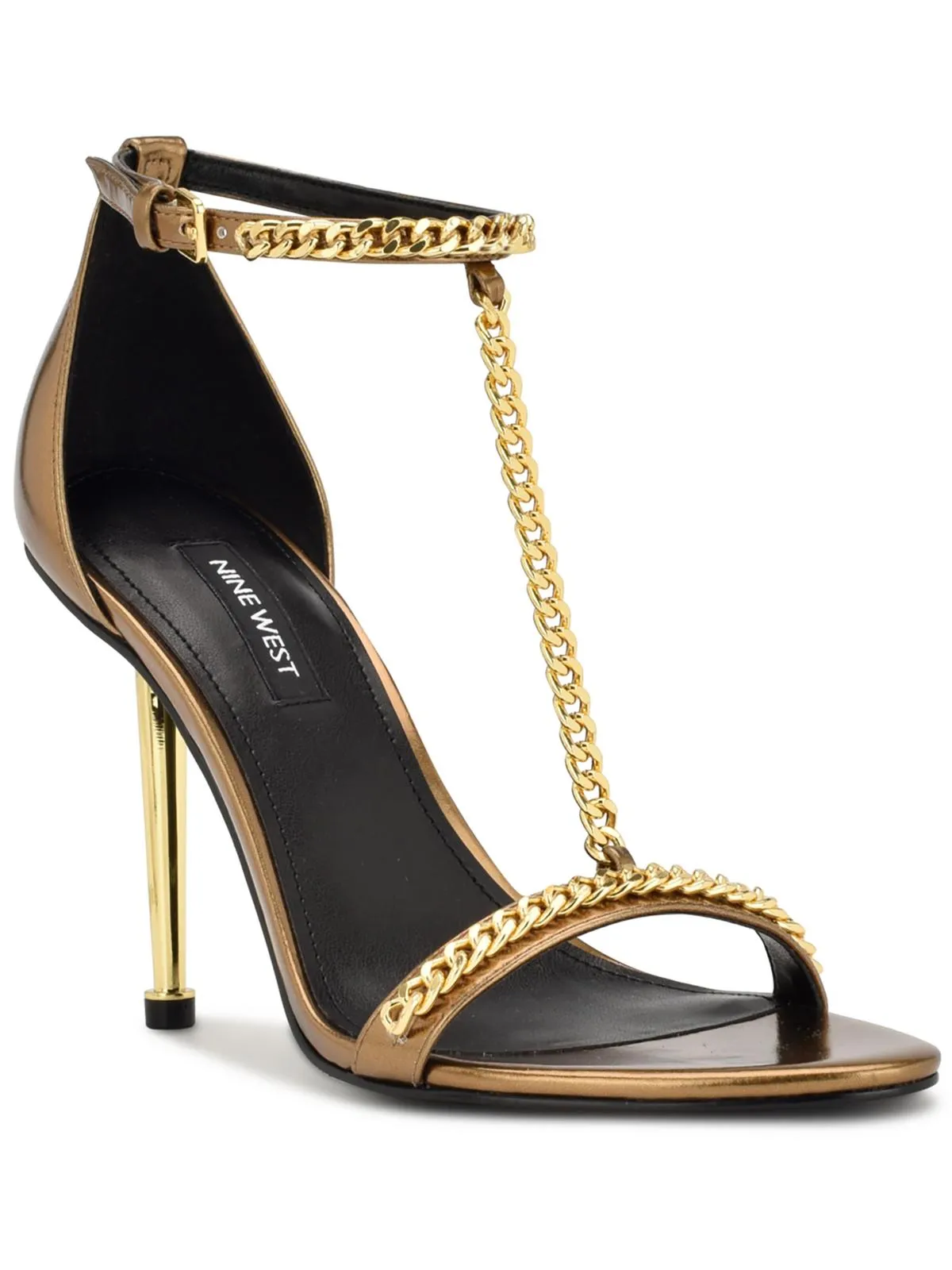 Ropes3 Womens Faux Leather T-Strap Pumps