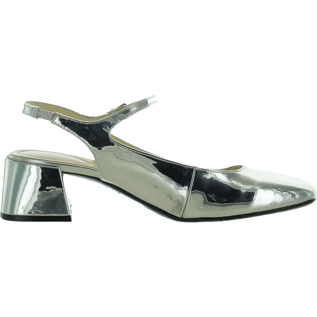 Roslin 9x93 Womens Patent Metallic Ankle Strap