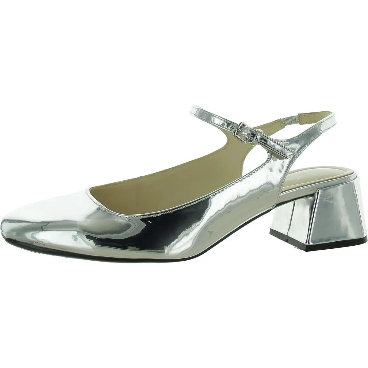 Roslin 9x93 Womens Patent Metallic Ankle Strap