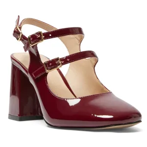 Roslyn Heel in Wine Patent