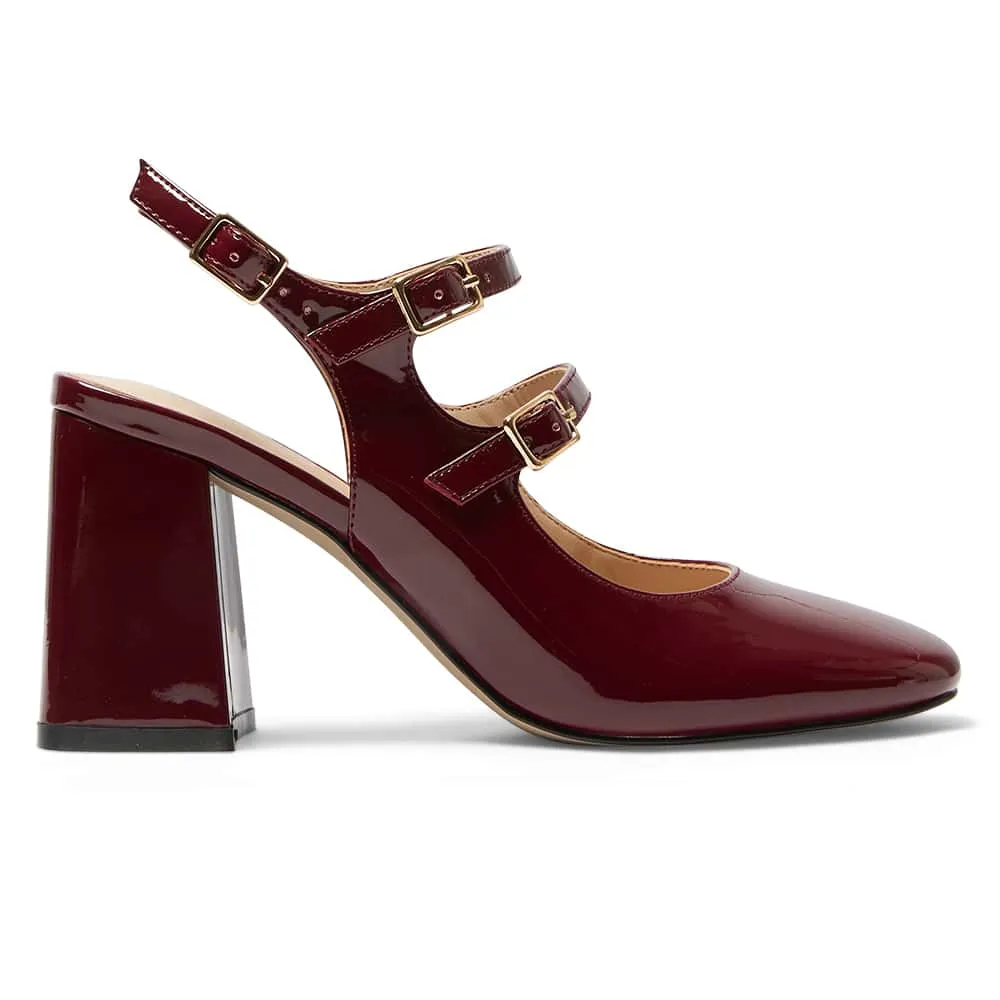 Roslyn Heel in Wine Patent