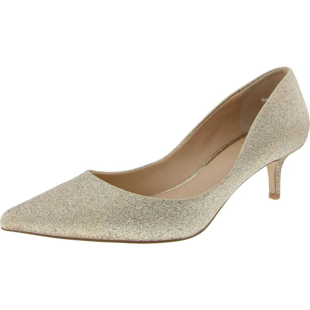 Royalty Womens Faux Suede Slip On Heels