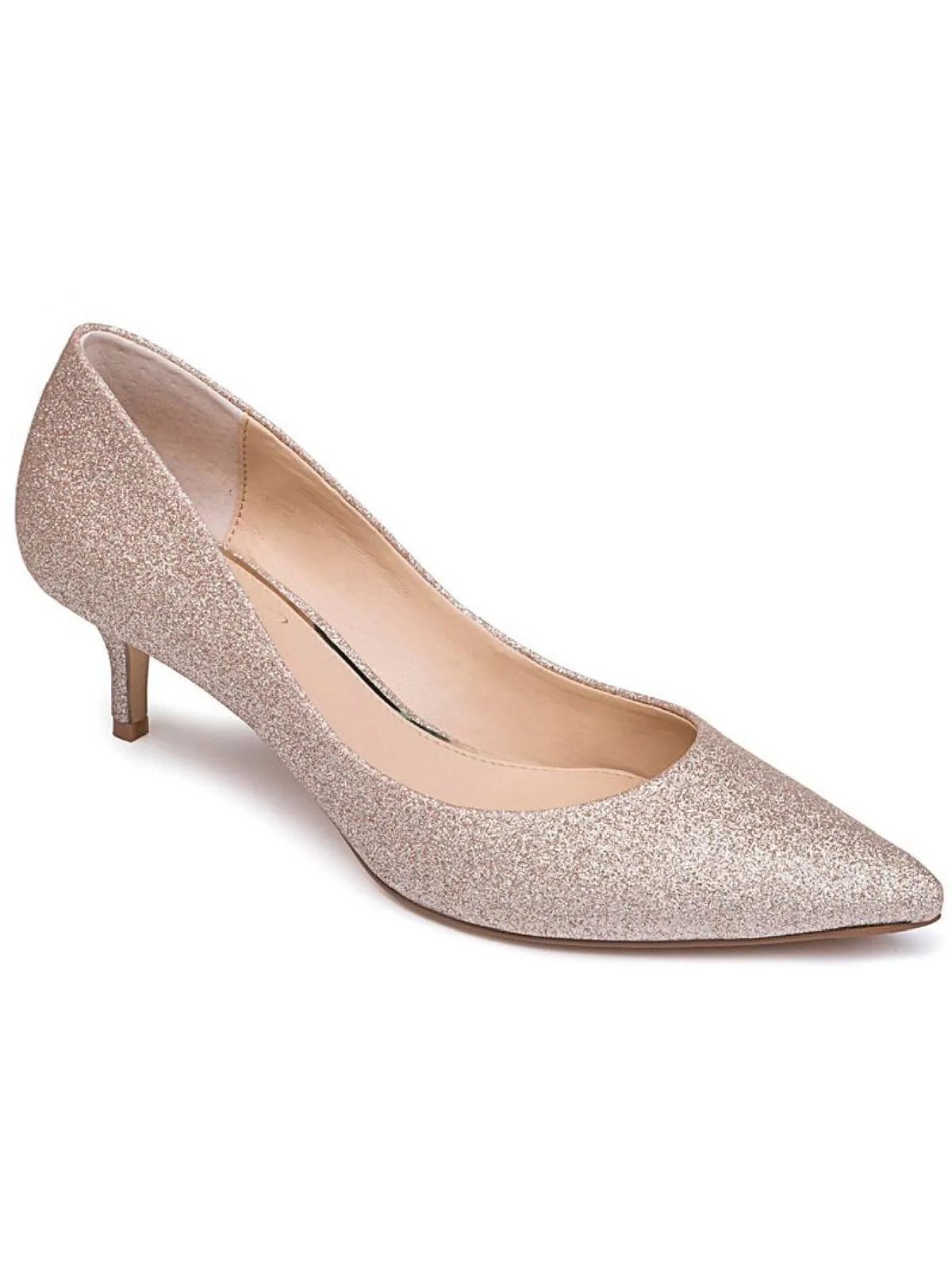 Royalty Womens Faux Suede Slip On Heels