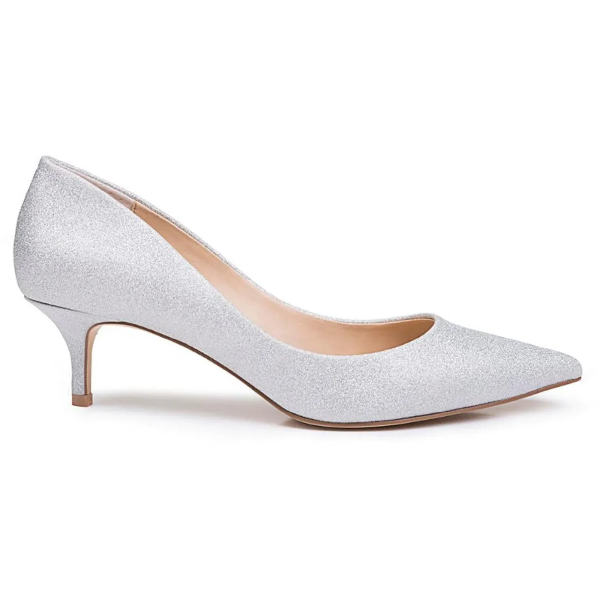 Royalty Womens Faux Suede Slip On Heels