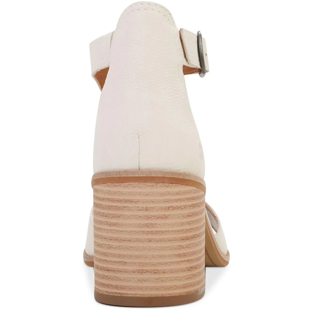 SABENI Womens Leather T-Strap Block Heels