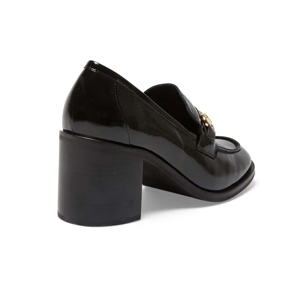 Sabrina Loafer in Black Patent
