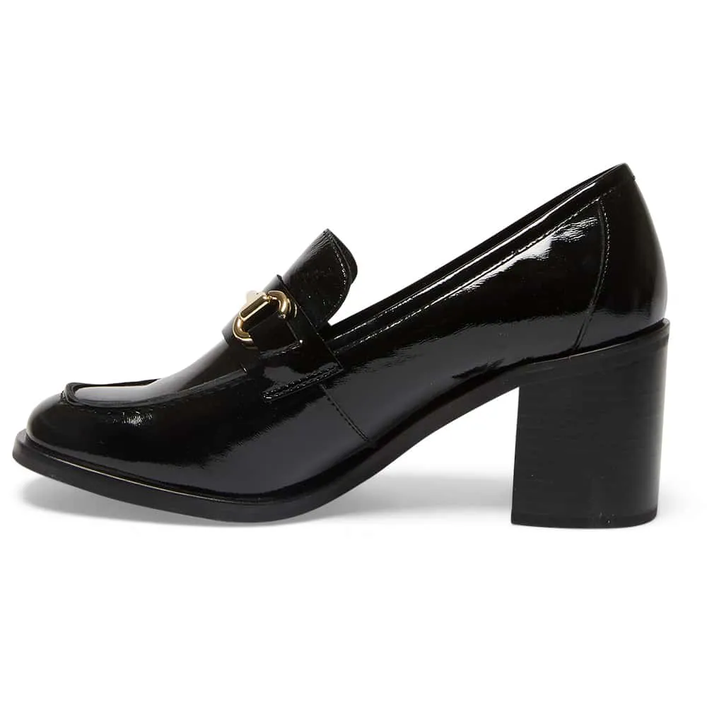 Sabrina Loafer in Black Patent