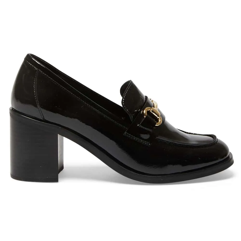 Sabrina Loafer in Black Patent