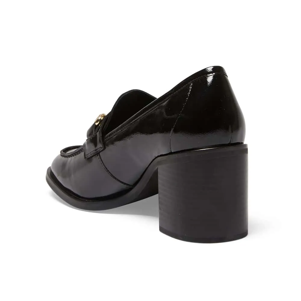 Sabrina Loafer in Black Patent