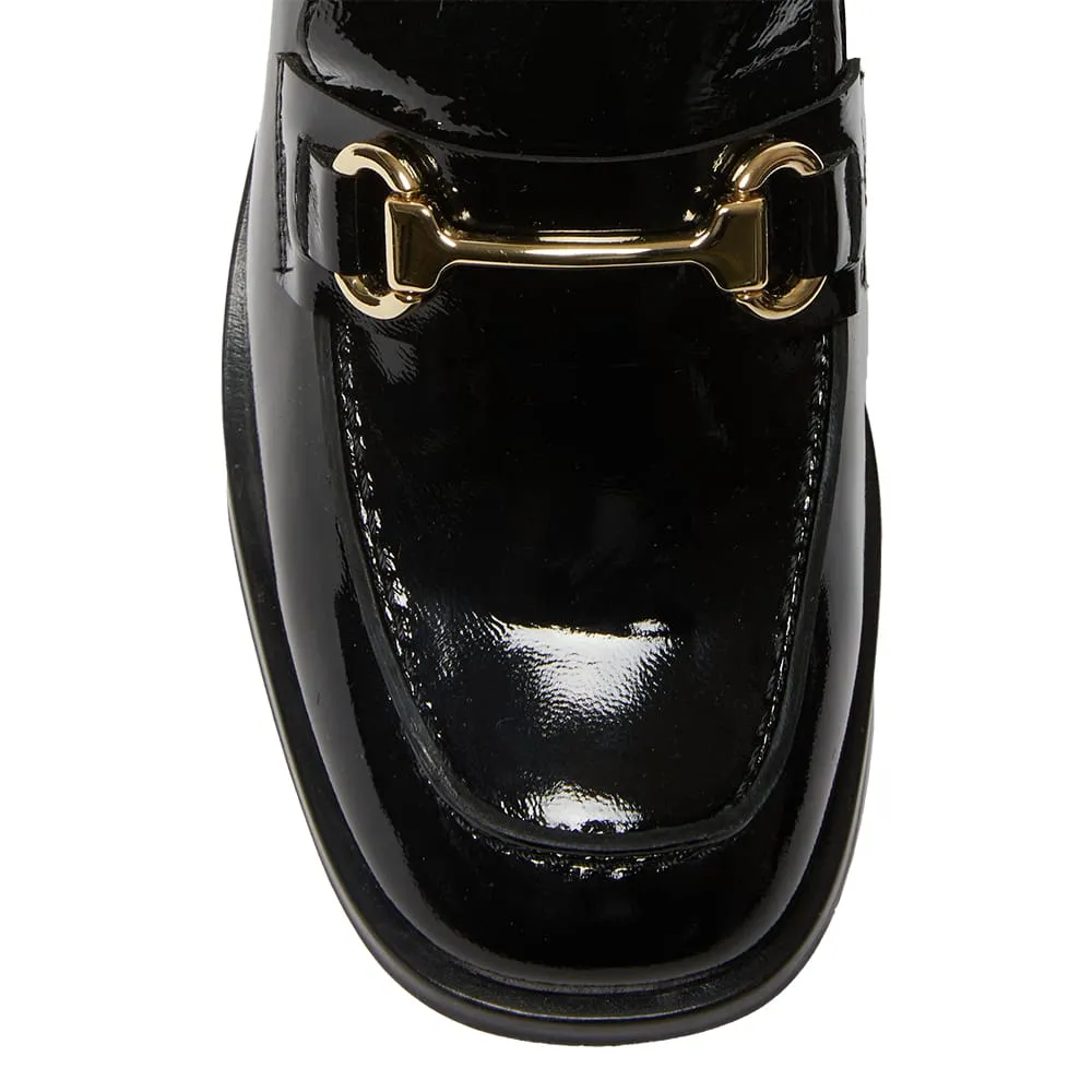 Sabrina Loafer in Black Patent