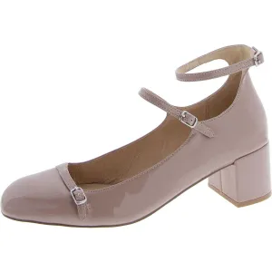 SABRINA Womens Patent Strappy Mary Jane Heels