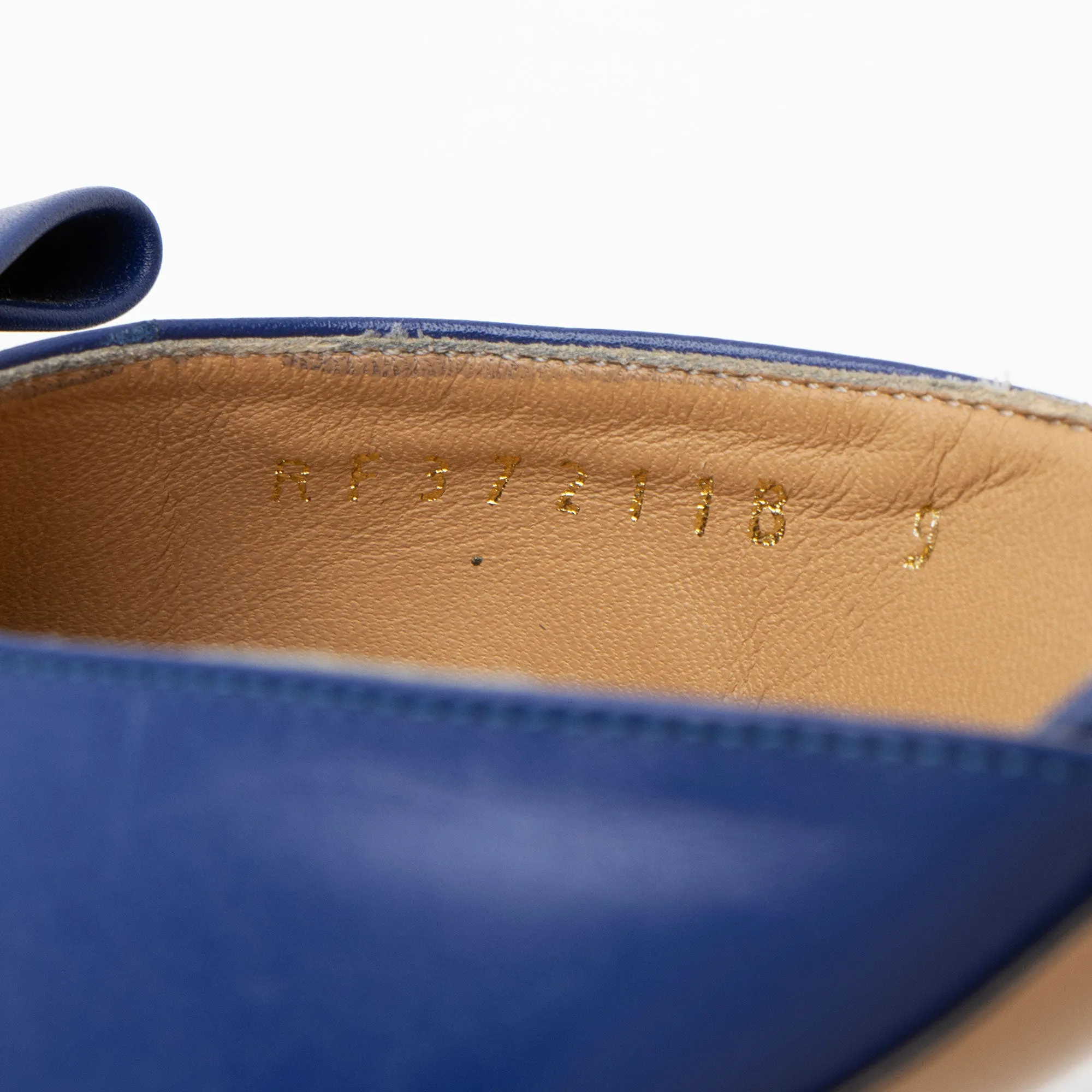 Salvatore Ferragamo Leather Rietta Bow D'Orsay Pumps