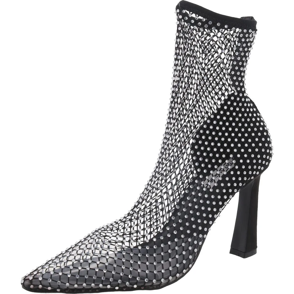 saphina Womens Mesh Rhinestone Wedge Heels