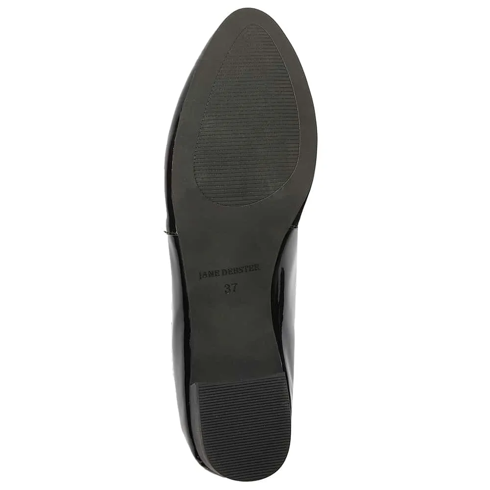 Sasha Heel in Black Patent