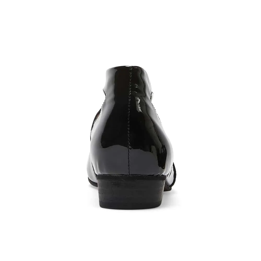 Sasha Heel in Black Patent