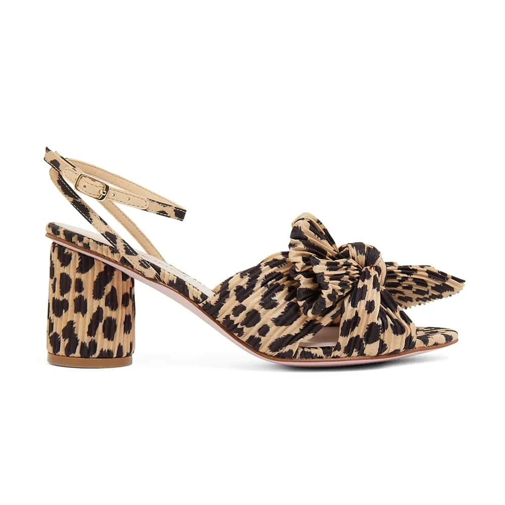 Secret Heel in Leopard Fabric